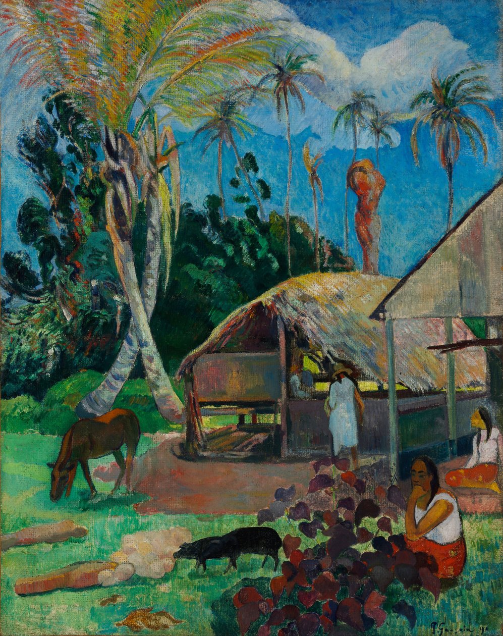 Czarne świnie autorstwa Paul Gauguin