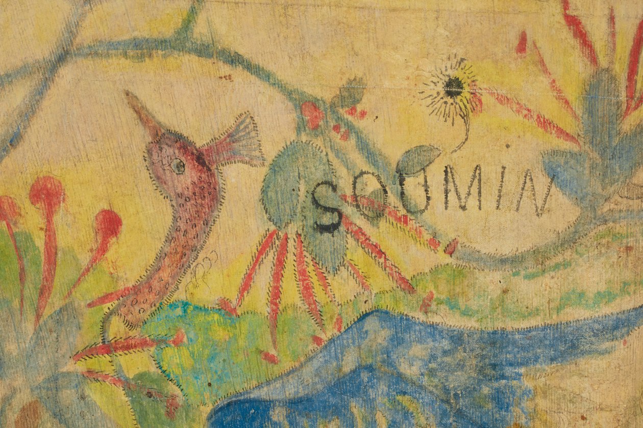 Ibis niebieski, detal, 1892 autorstwa Paul Gauguin