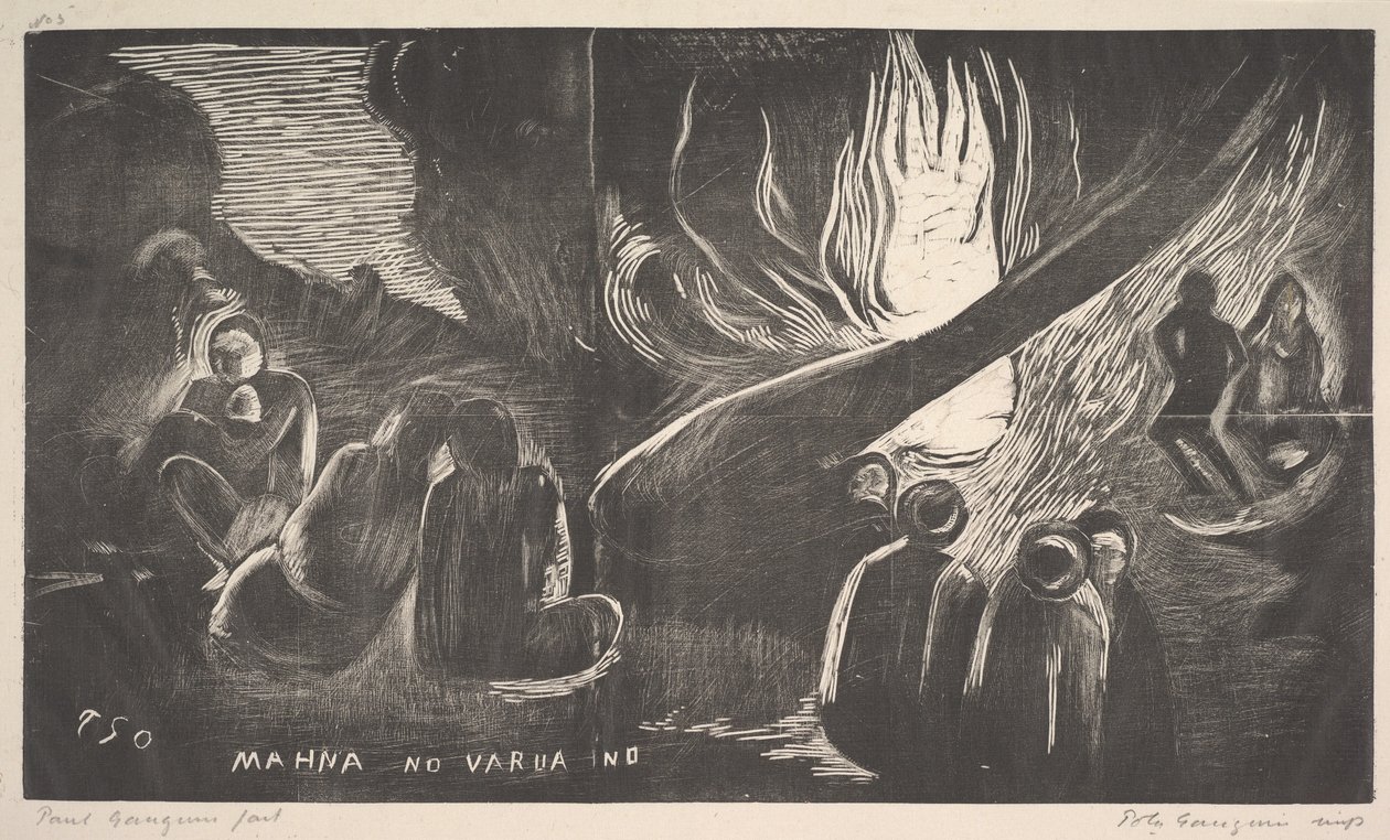 Diabeł mówi, 1893-94. autorstwa Paul Gauguin