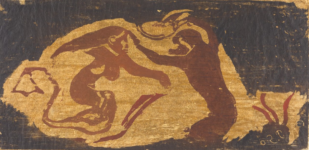 Syrenka i Małpa. autorstwa Paul Gauguin
