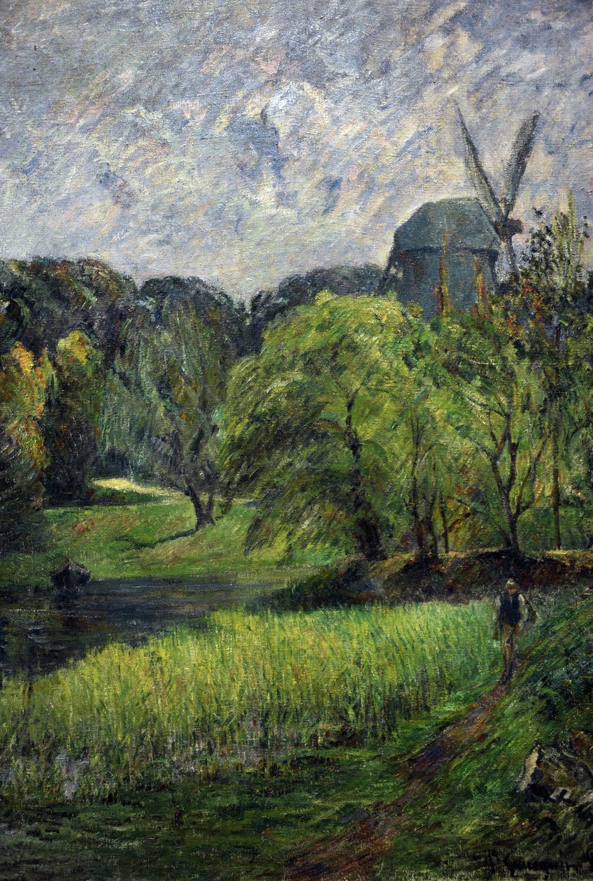 Młyn Królowej, Østervold Park, 1885 autorstwa Paul Gauguin