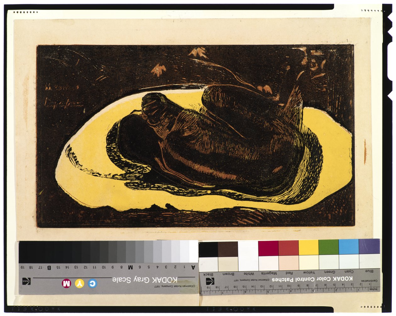 Widmo czuwa nad nią, 1893-94 autorstwa Paul Gauguin