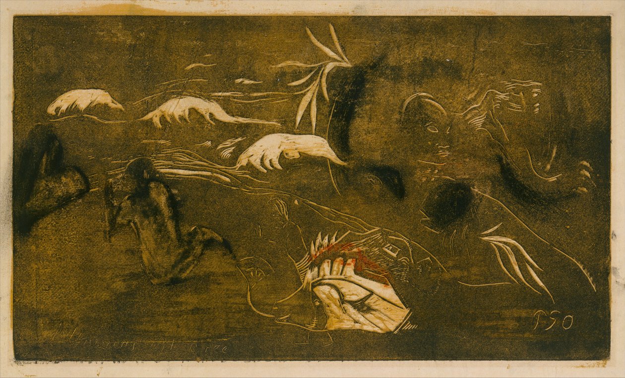 Powstaje wszechświat, 1893-94., 1893-94. autorstwa Paul Gauguin