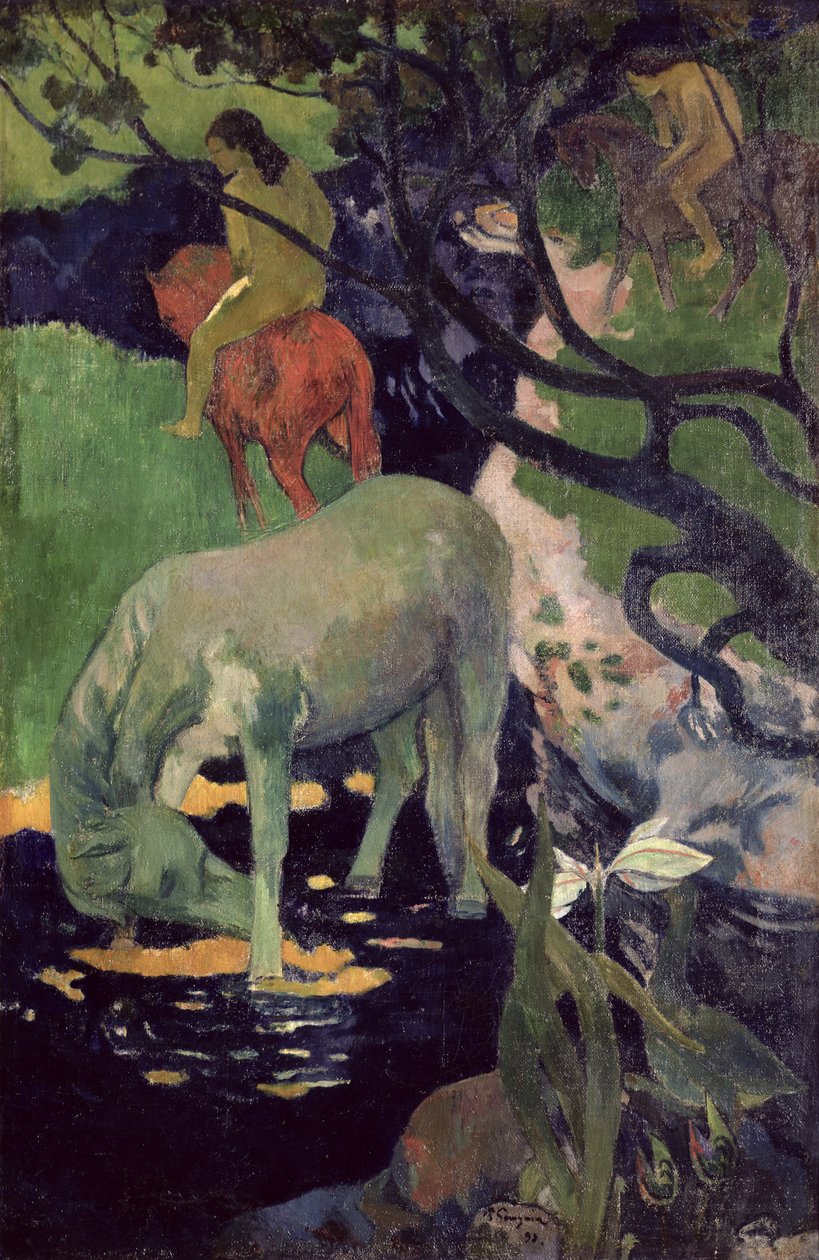 Biały Koń, 1898 autorstwa Paul Gauguin