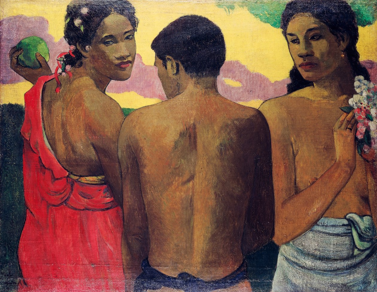 Trzech Tahitańczyków autorstwa Paul Gauguin