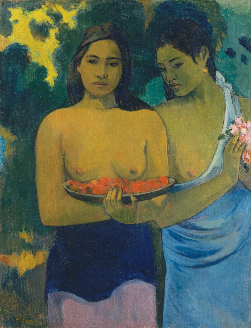 Dwie Tahitańskie Kobiety autorstwa Paul Gauguin