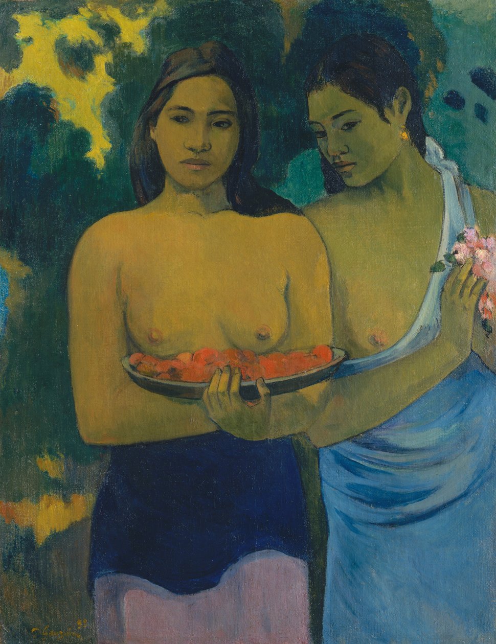 Dwie Tahitańskie Kobiety autorstwa Paul Gauguin