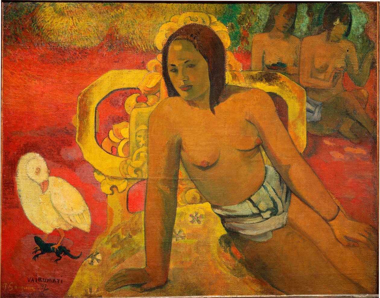 Vairumati - Kobieta z Wysp Markizowych autorstwa Paul Gauguin