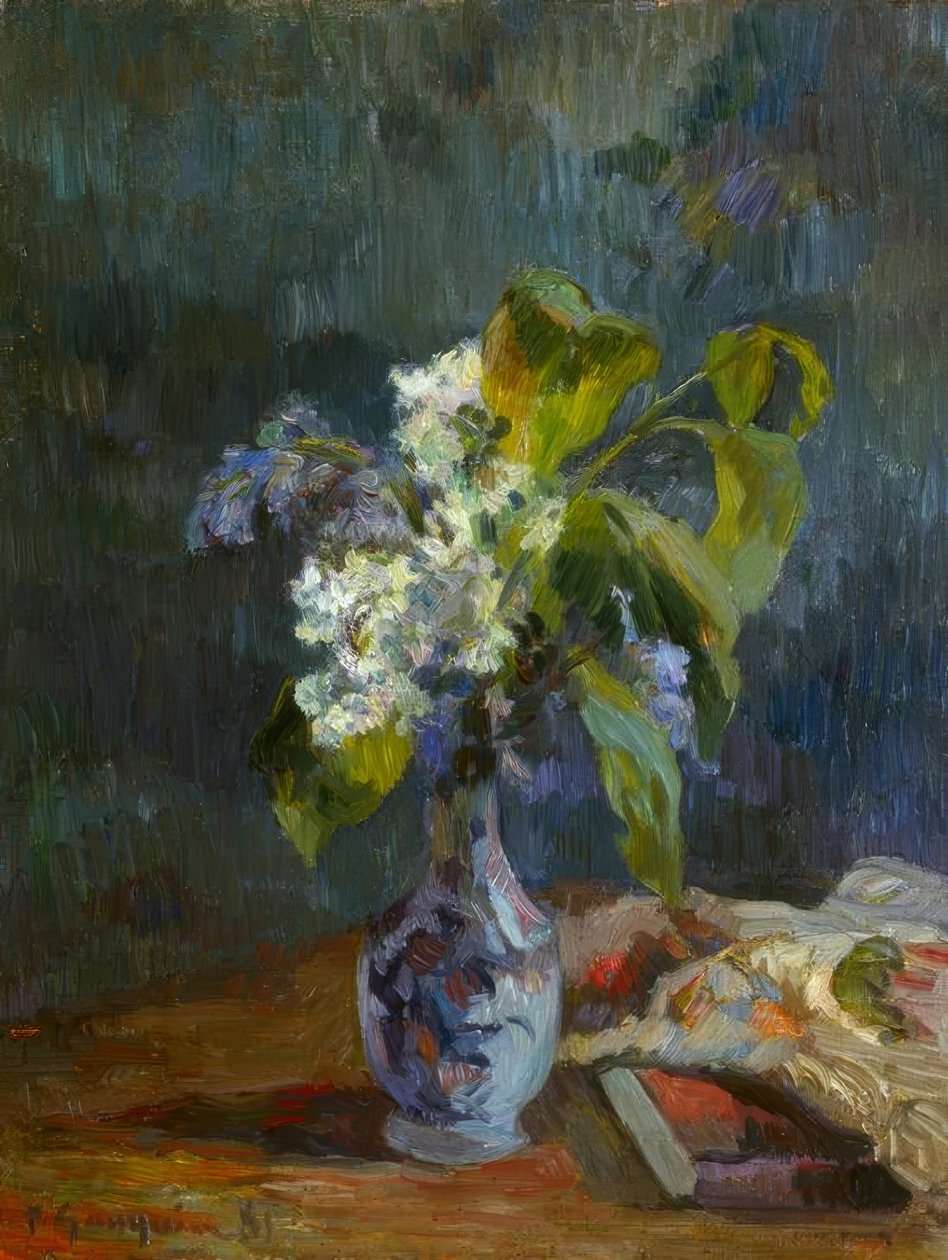 Wazon kwiatów autorstwa Paul Gauguin