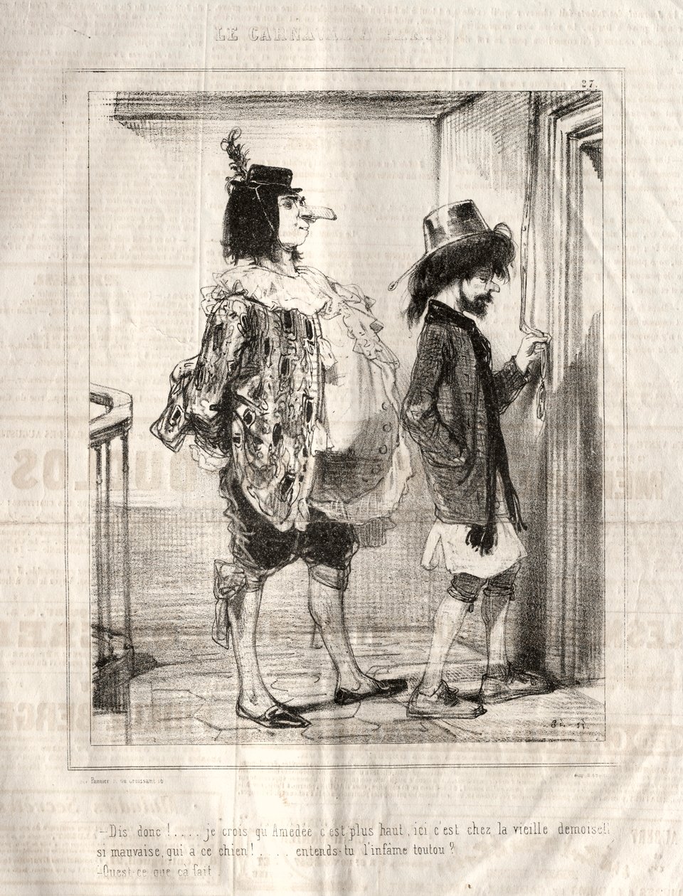 Karnawał, 1841-1843. autorstwa Paul Gavarni