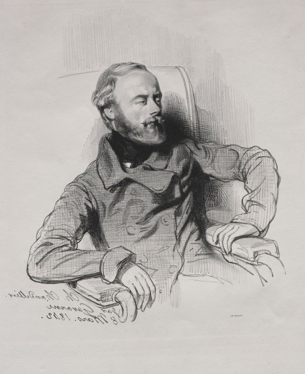 Ch. Żyrandol, 1842. autorstwa Paul Gavarni