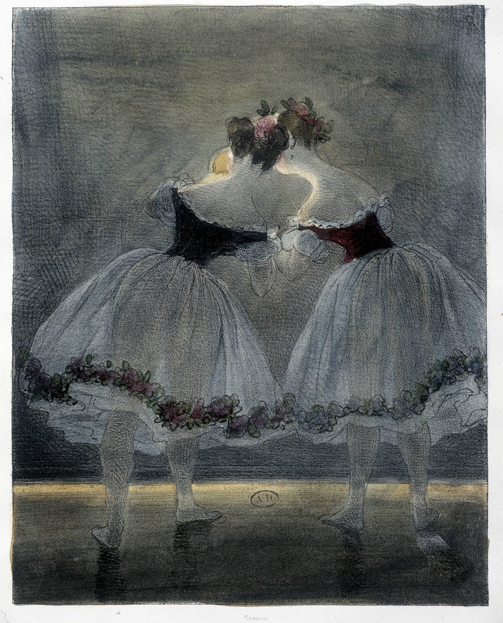 Tancerze Gavarni - XIX wiek autorstwa Paul Gavarni