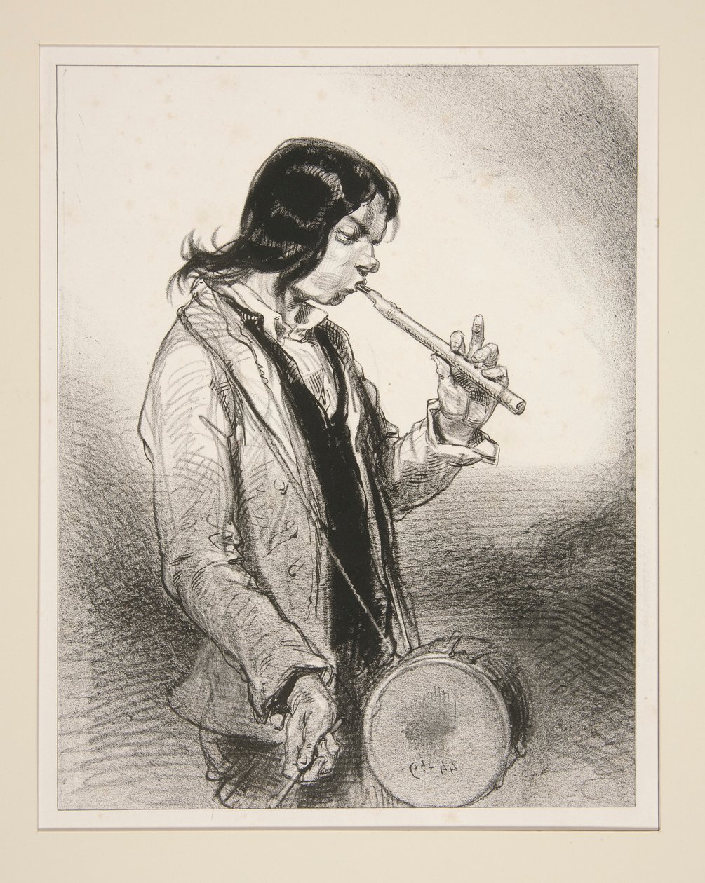 Le Galoubet. autorstwa Paul Gavarni