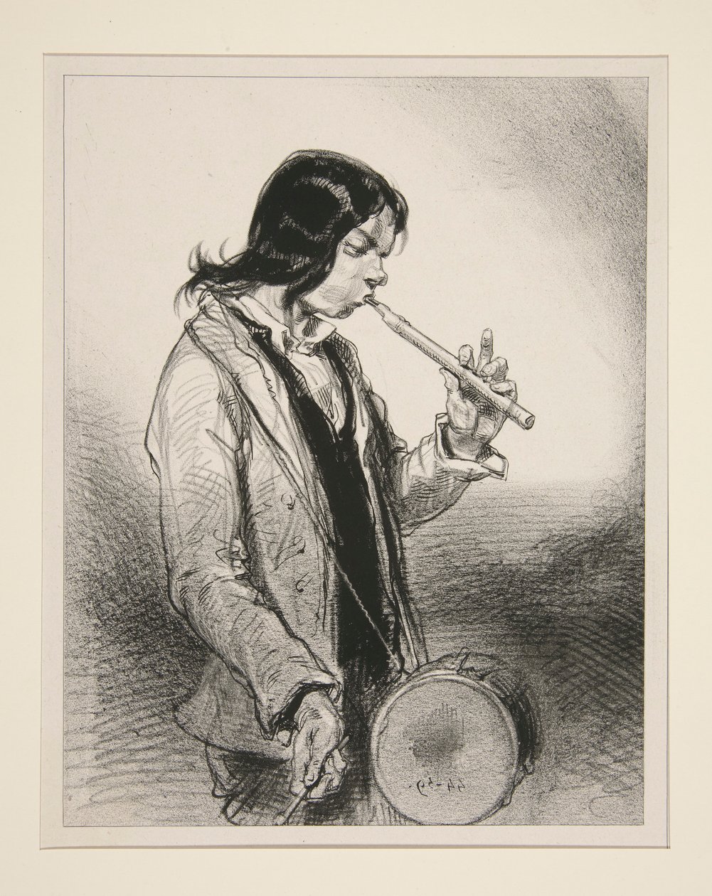Le Galoubet. autorstwa Paul Gavarni