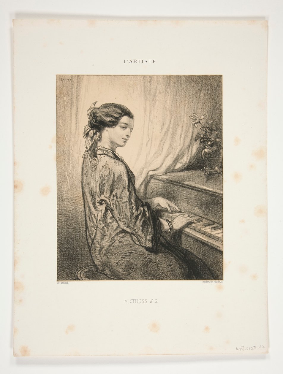 Kobiety Artystki/Mistress W.G autorstwa Paul Gavarni