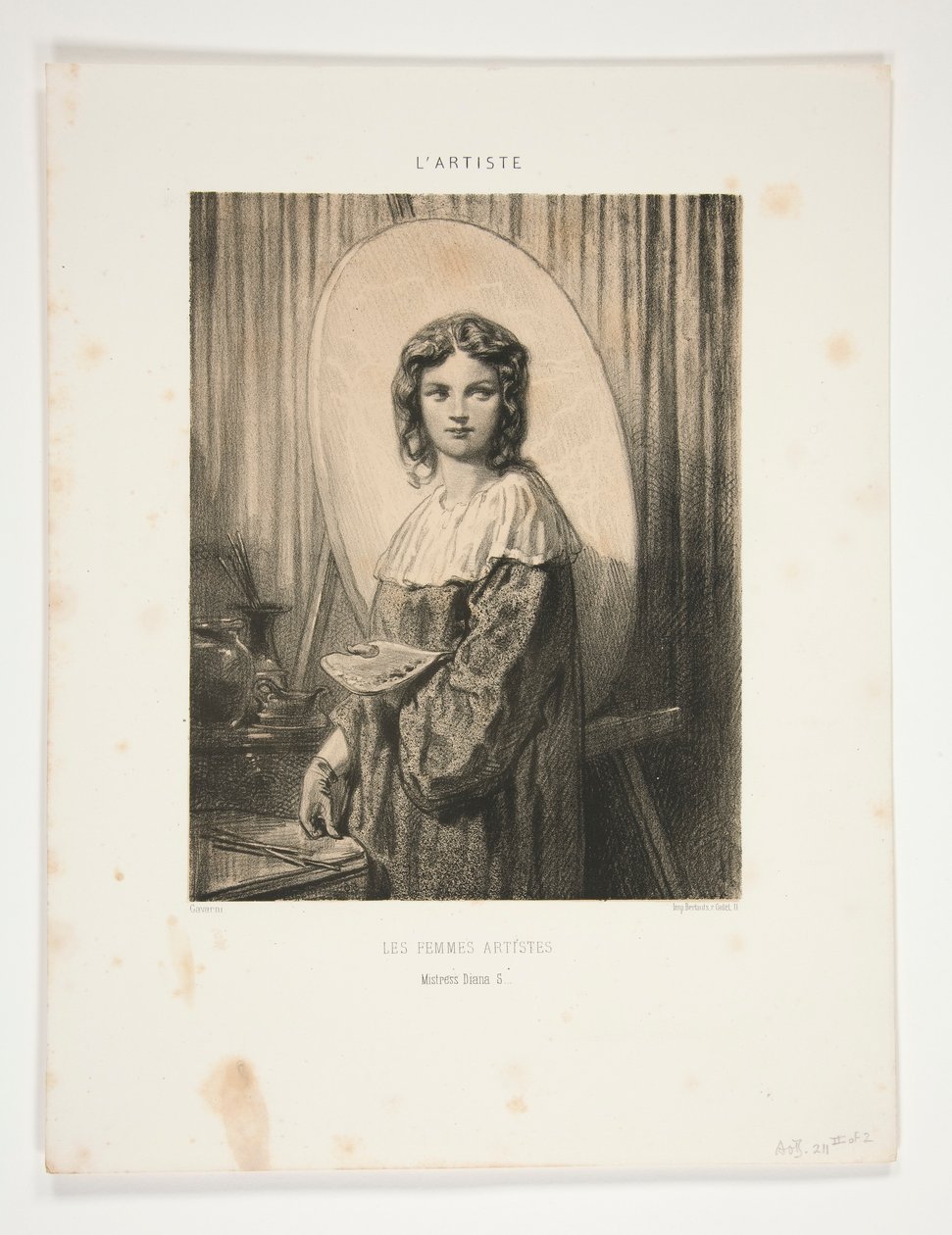 Les Femmes Artists/Mistress Diana S autorstwa Paul Gavarni