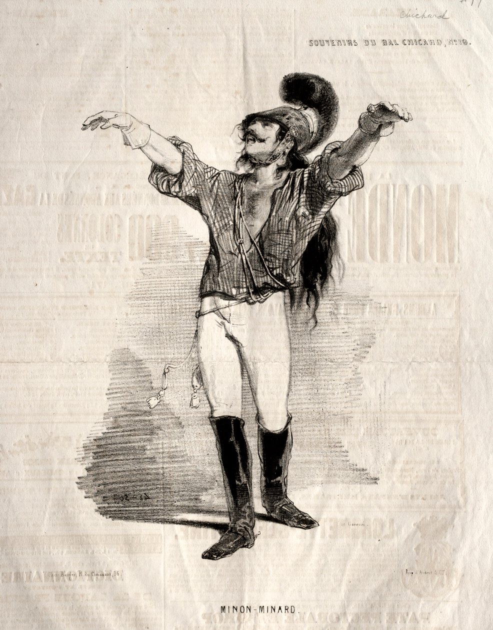 Wspomnienia z Bal Chicard: Mignon-Minard autorstwa Paul Gavarni
