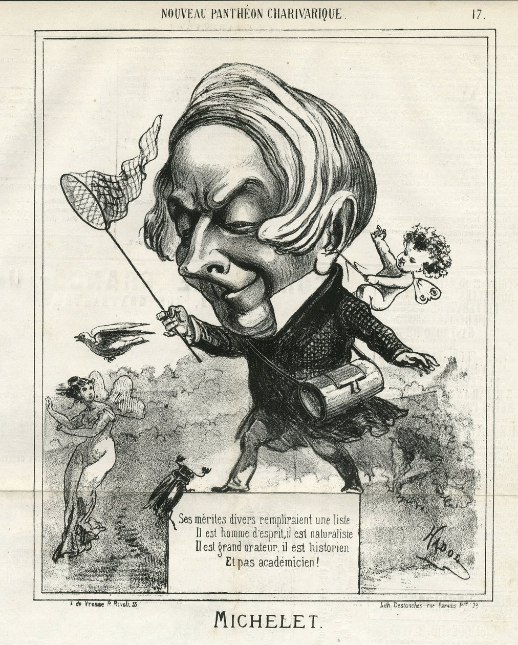 Ilustracja Hadola (1835-1875) w The Charivari autorstwa Paul Hadol