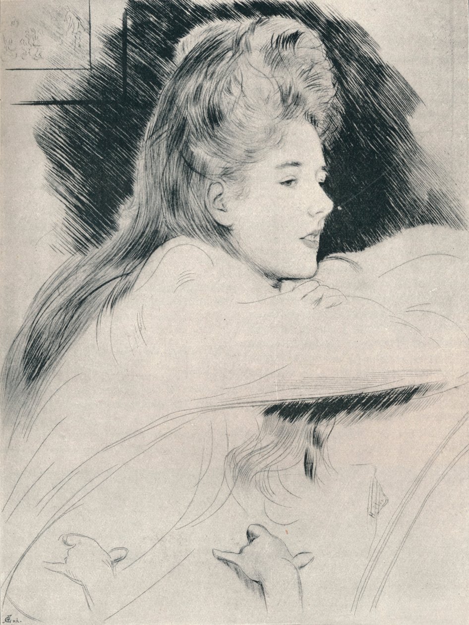 „Studium”, ok. 1890, 1894 r. autorstwa Paul Helleu
