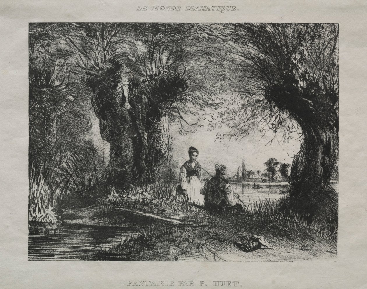Fantazja, 1836. autorstwa Paul Huet
