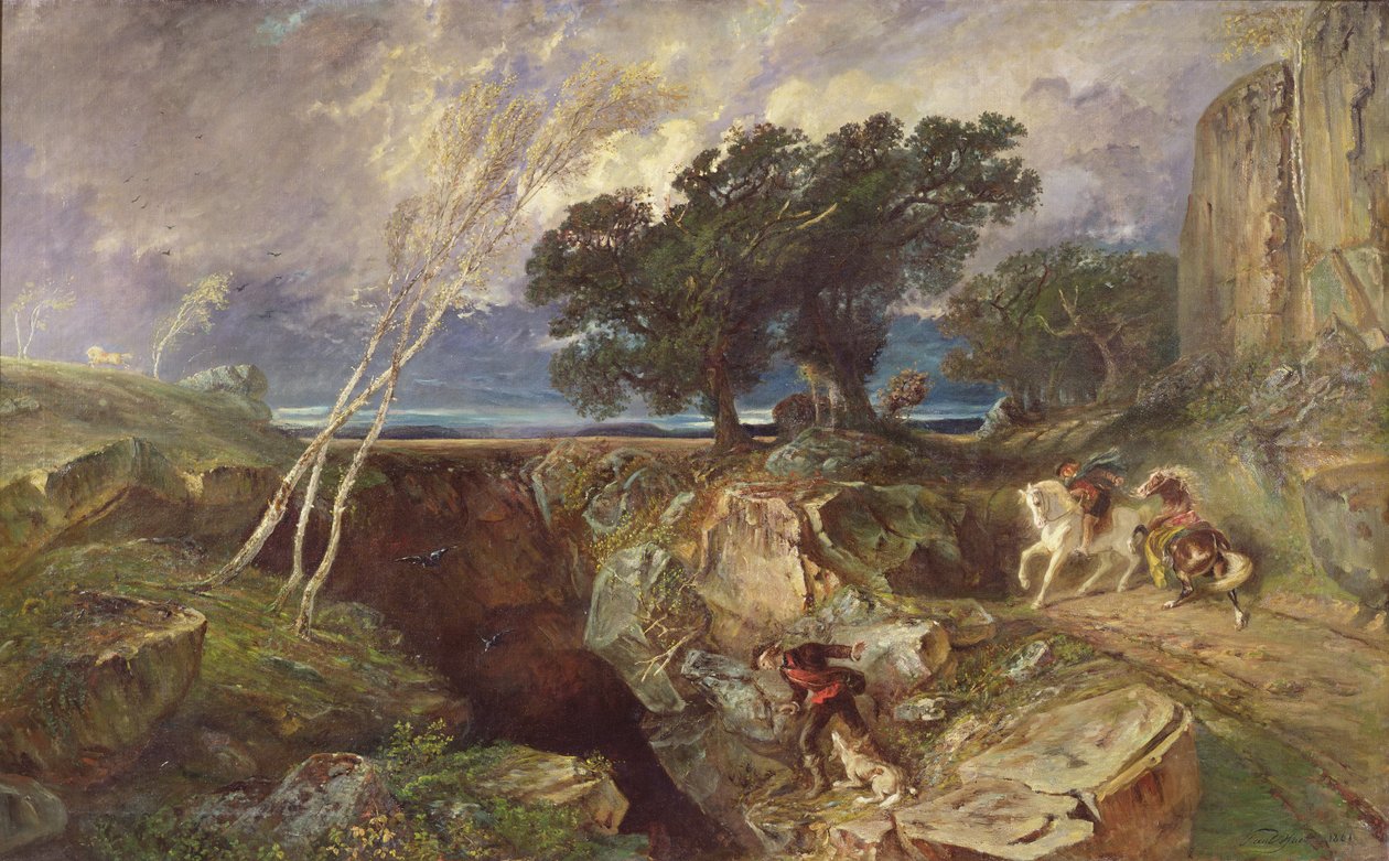 Zatoka, krajobraz autorstwa Paul Huet