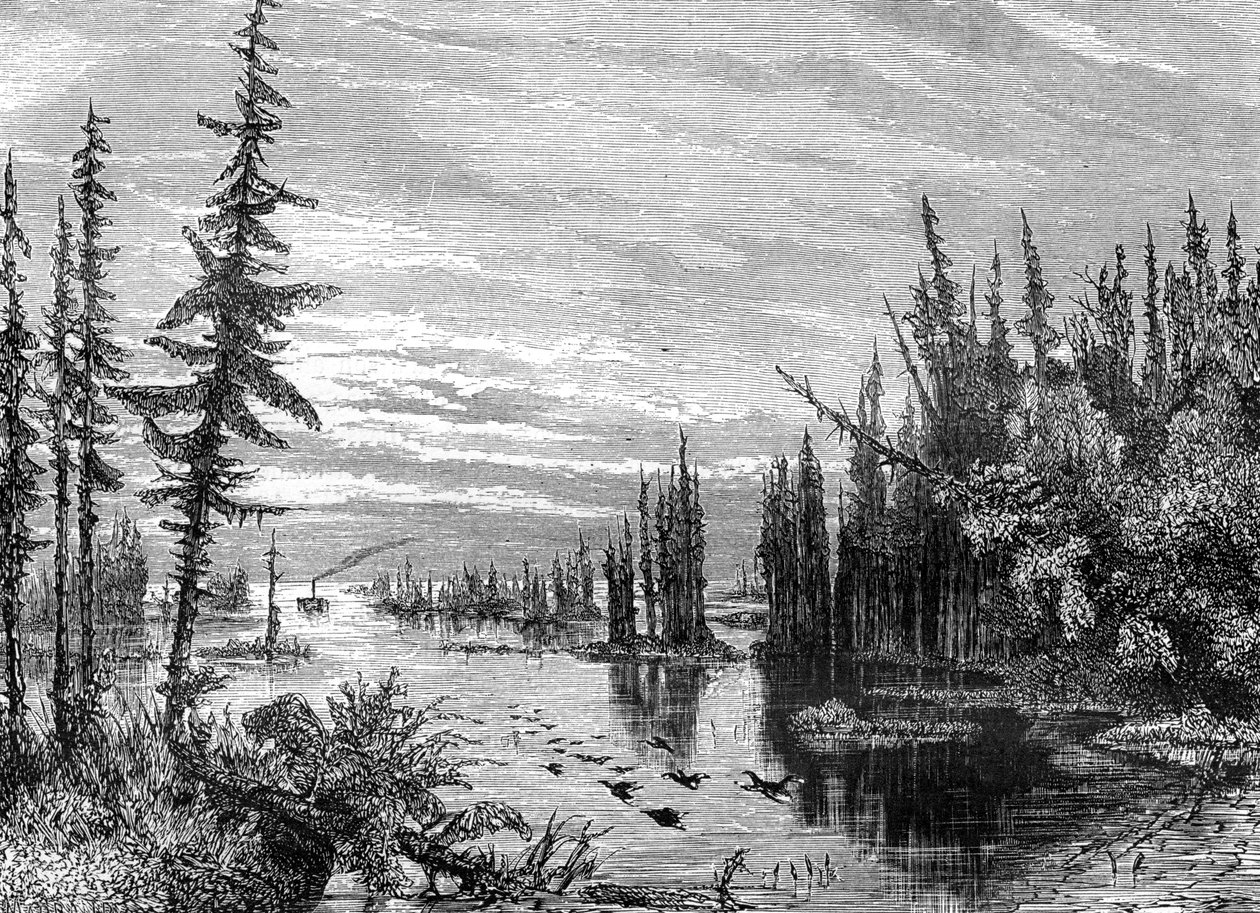 Region Tysiąca Wysp, Ontario, Kanada, XIX wiek. autorstwa Paul Huet