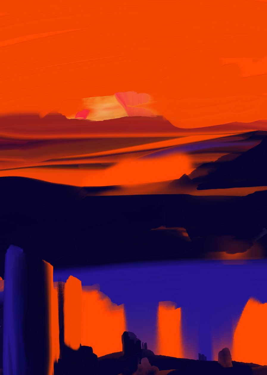 Brolga, 2023 (grafika cyfrowa) autorstwa Paul Kempton