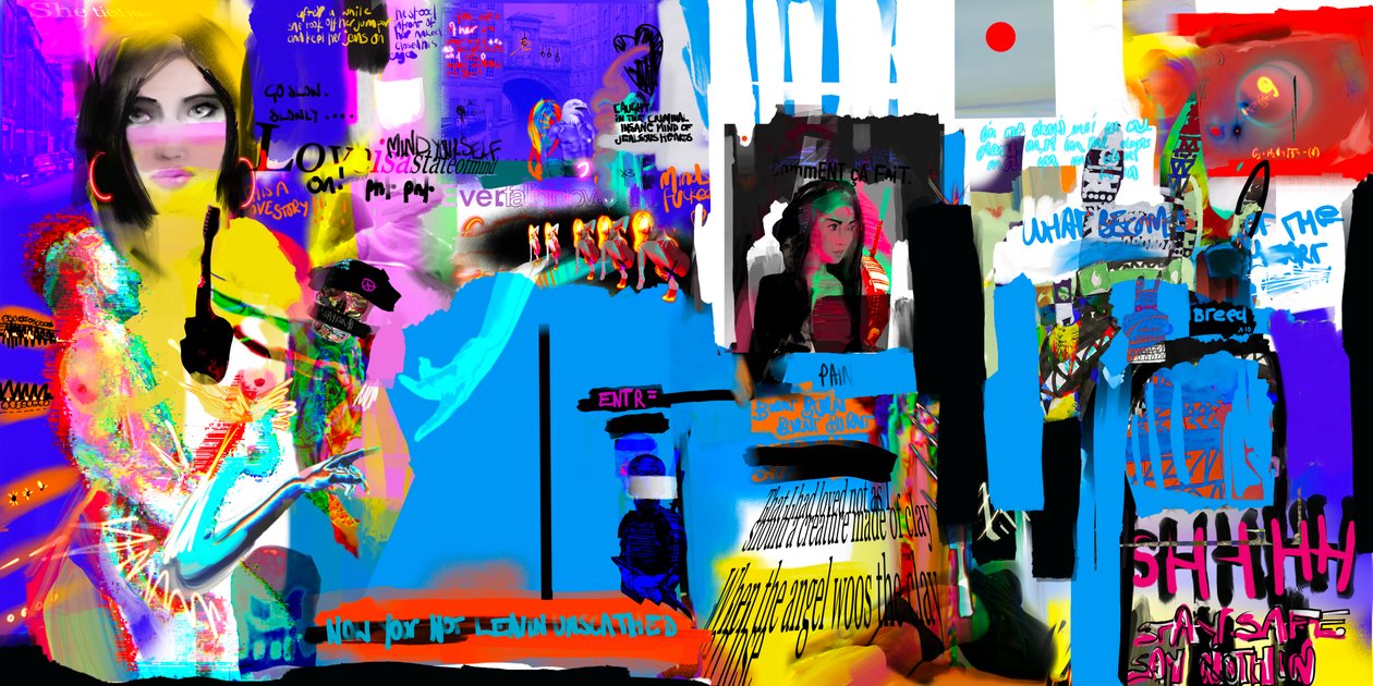 Pounding, Pounding, 2024 (sztuka cyfrowa) autorstwa Paul Kempton