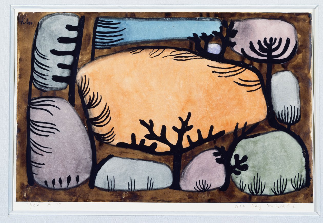 Dzień w lesie autorstwa Paul Klee