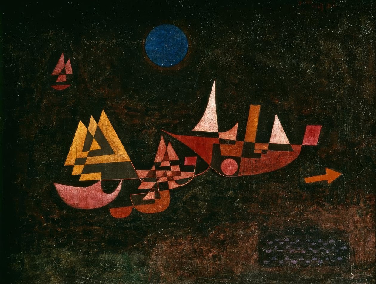 Wyjazd statków autorstwa Paul Klee