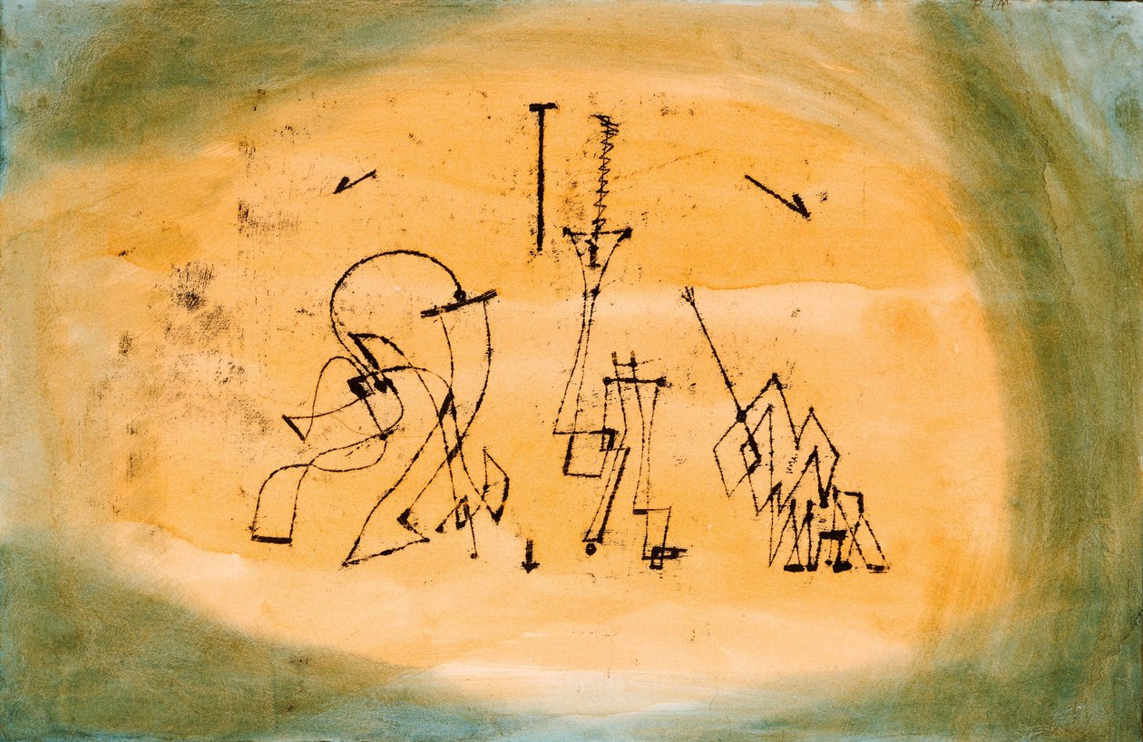 Trio abstrakcyjne, 1923 autorstwa Paul Klee