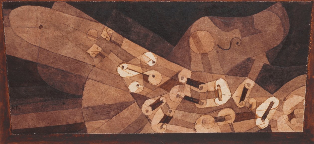 harfa eolska; Aeolsharfe autorstwa Paul Klee