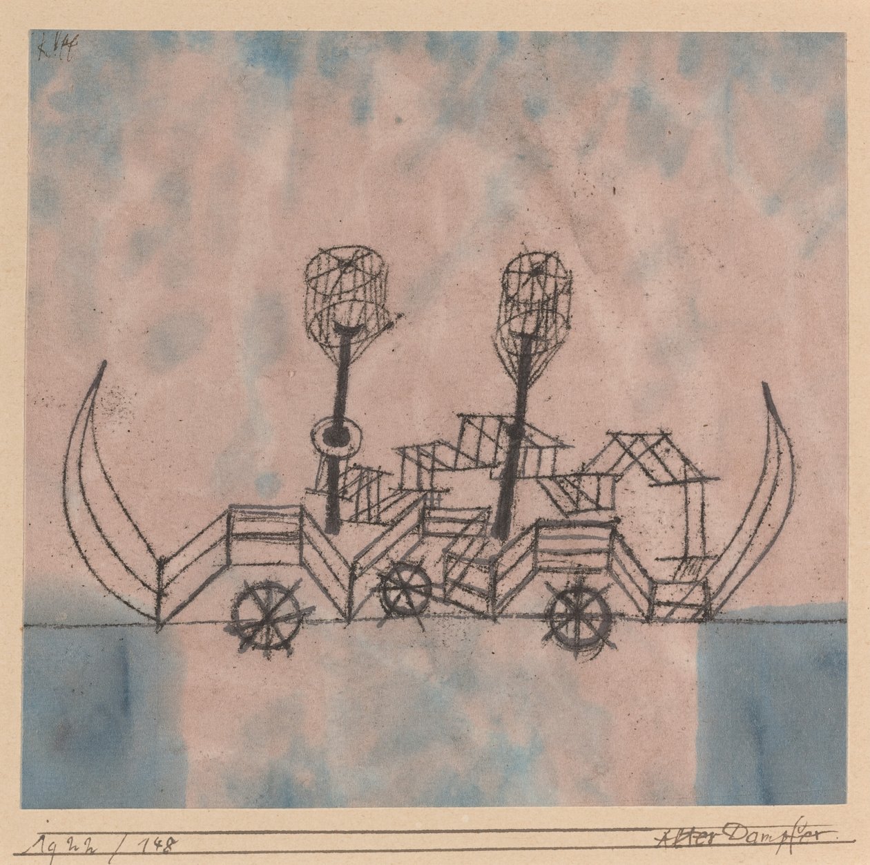 Stary parowiec autorstwa Paul Klee