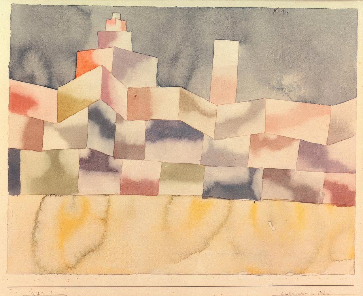 Architektura na Wschodzie autorstwa Paul Klee