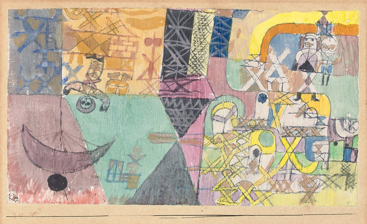 Azjatyccy artyści; Azjatyckie błazny autorstwa Paul Klee