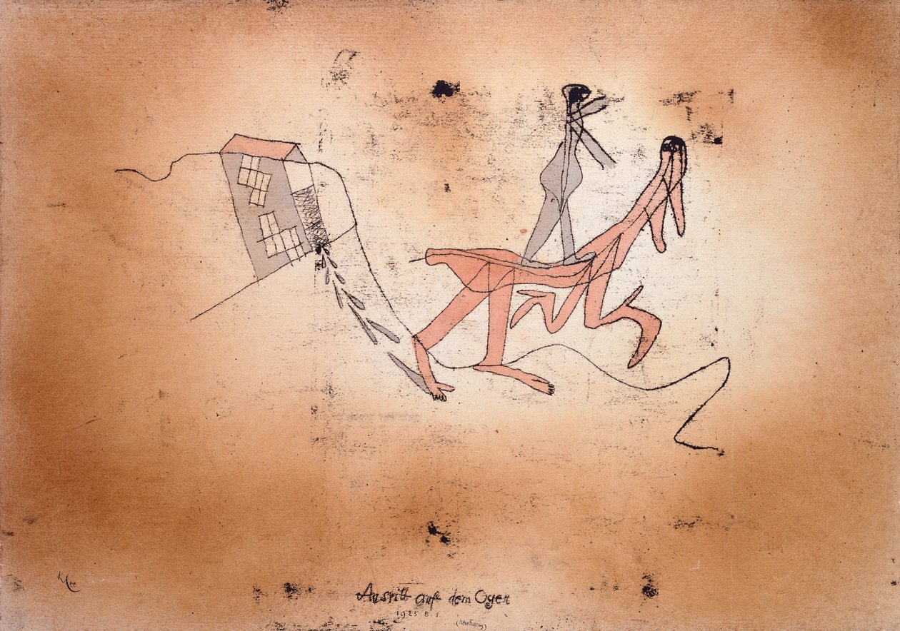 Jazda na ogrze autorstwa Paul Klee