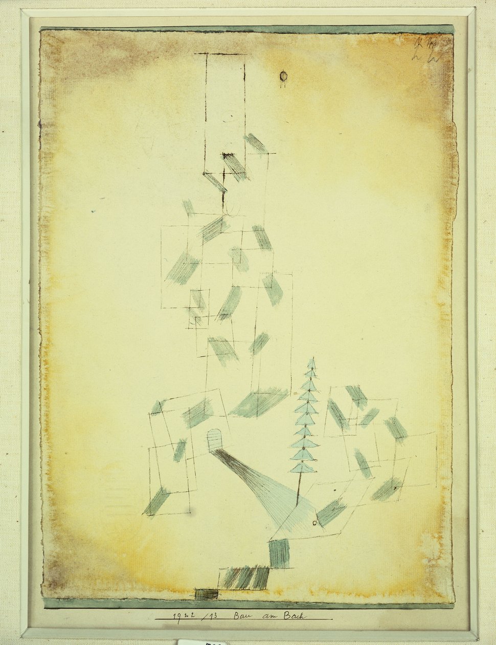 budowa nad potokiem autorstwa Paul Klee
