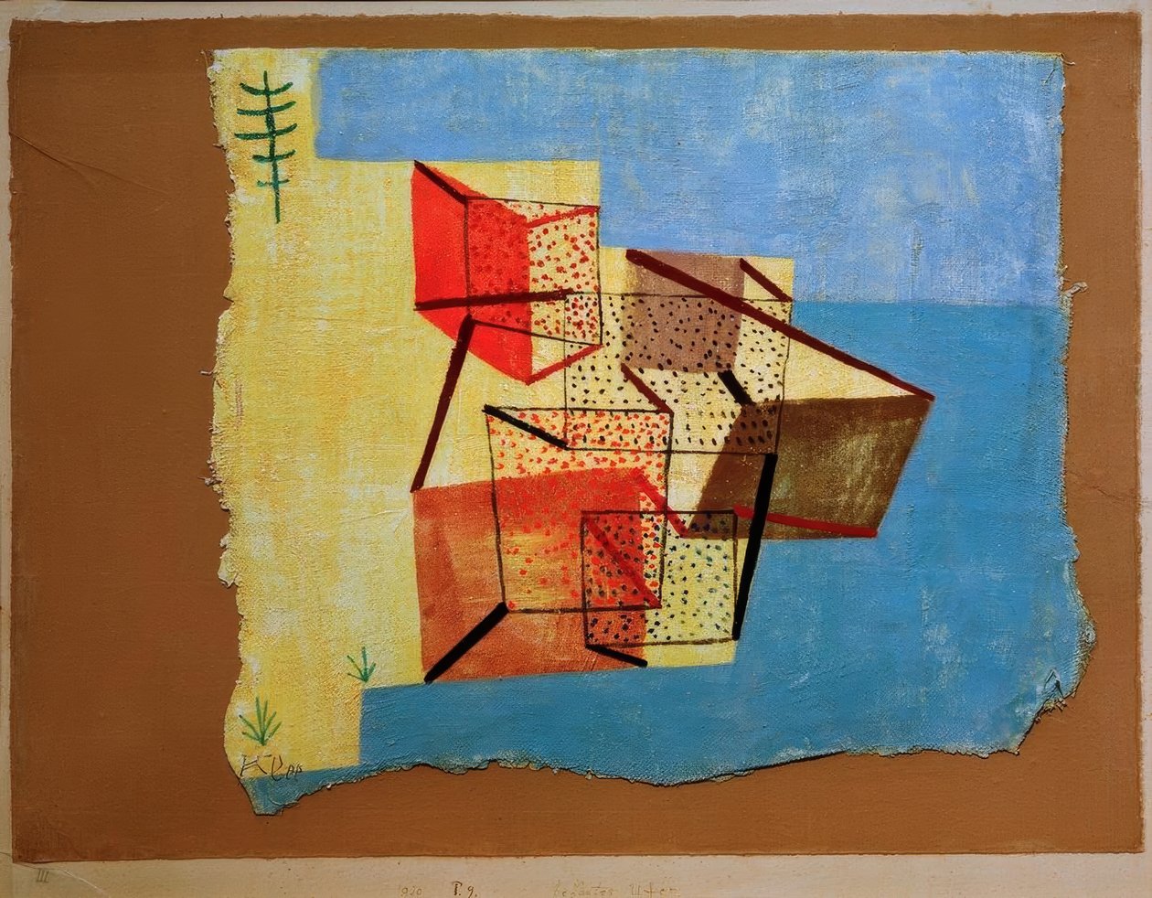Brzeg zabudowany autorstwa Paul Klee