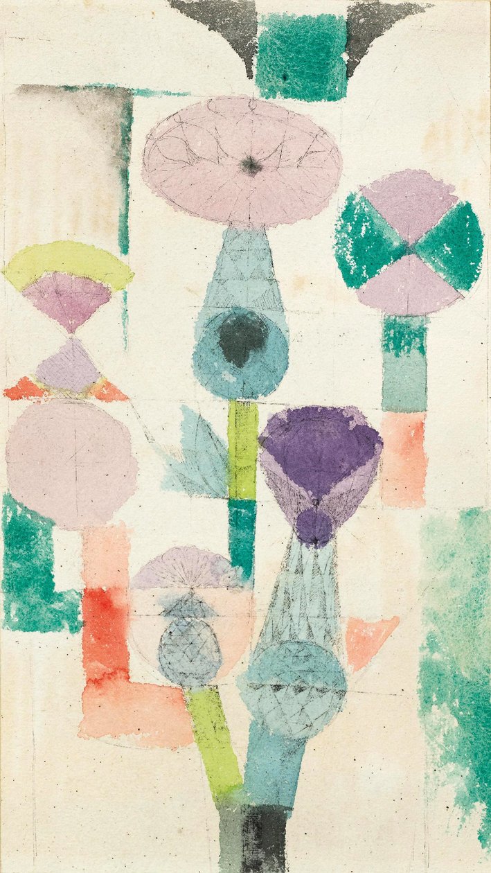 Kontemplując kwiat ostu, 1918. autorstwa Paul Klee