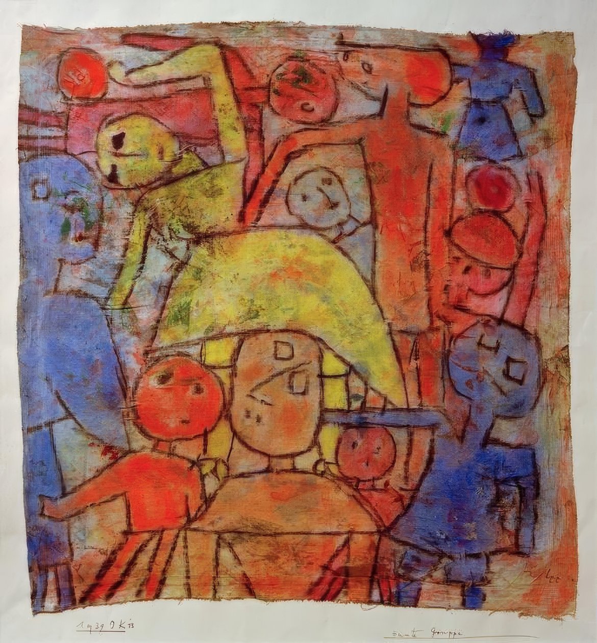 Kolorowa grupa autorstwa Paul Klee