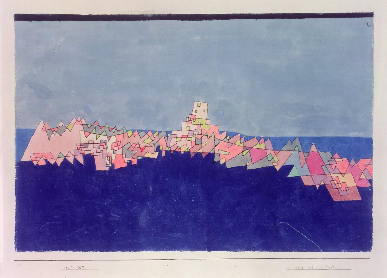 Замок на рифе autorstwa Paul Klee