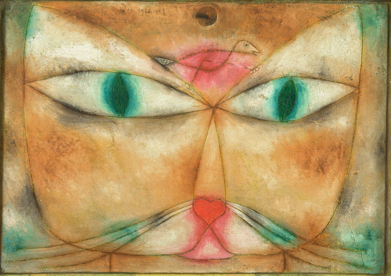 Kot i ptak autorstwa Paul Klee
