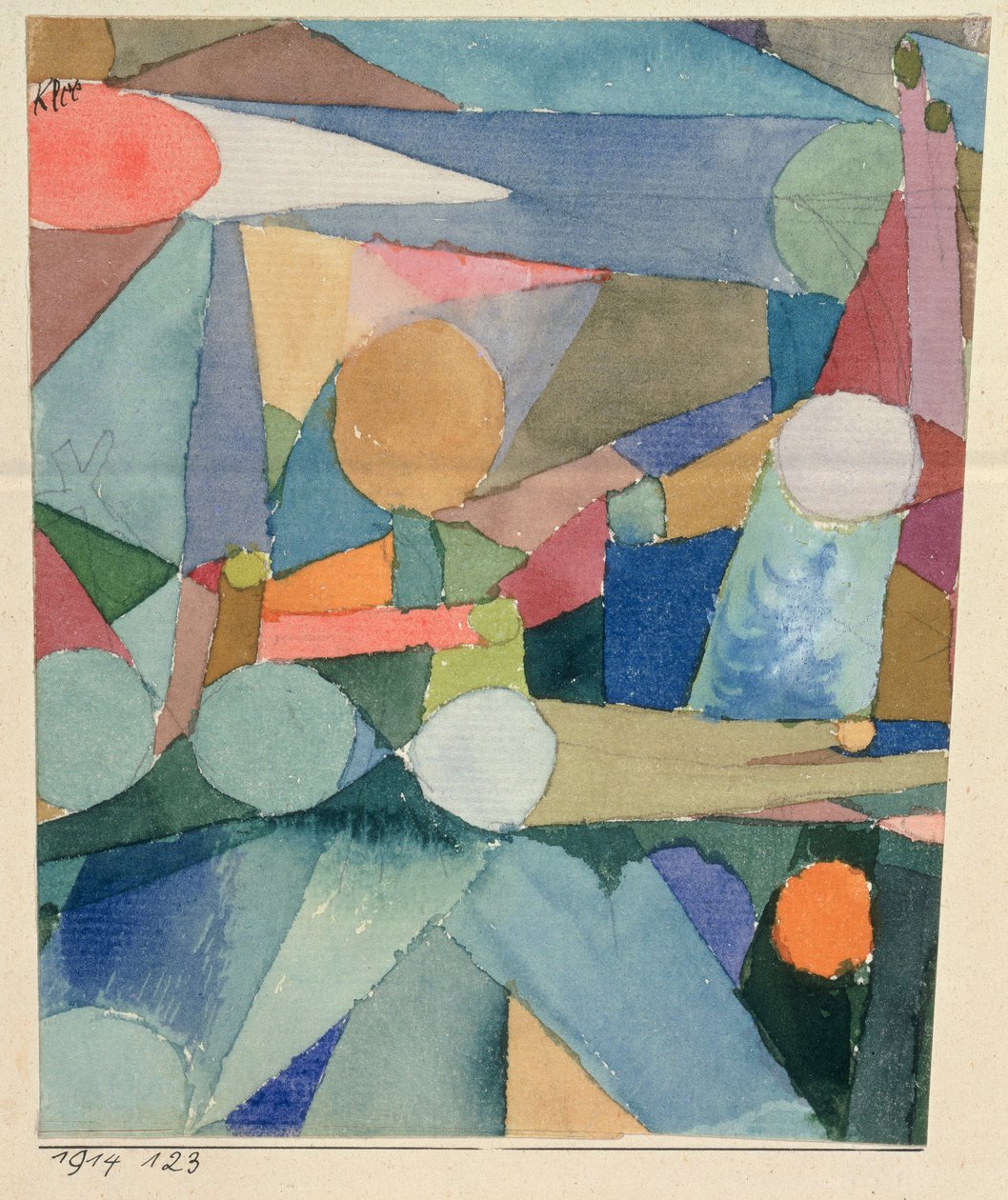 kształty kolorów autorstwa Paul Klee