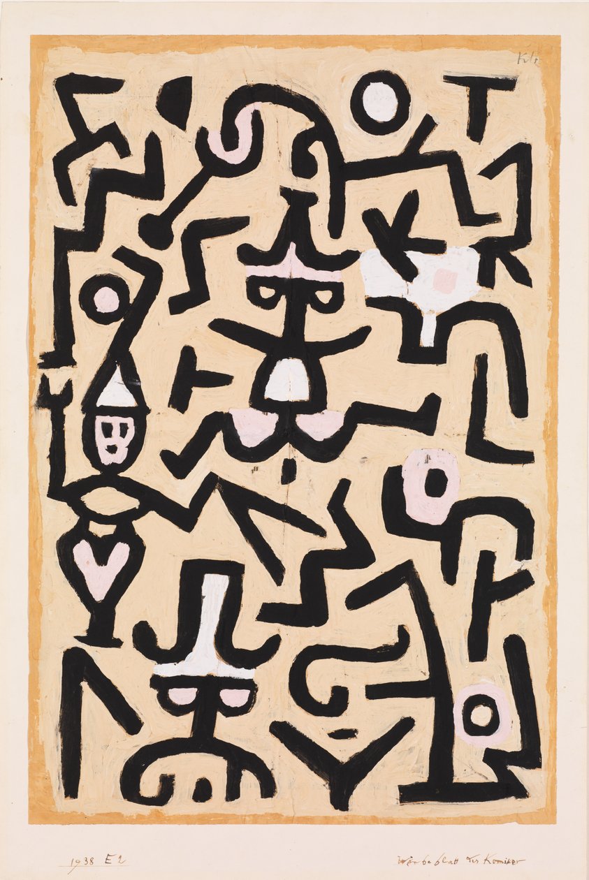 Ulotka dla komików autorstwa Paul Klee