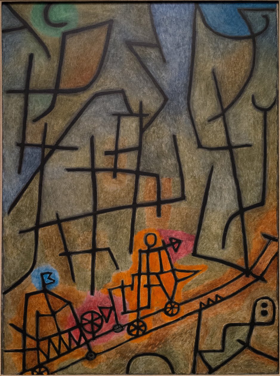 Podbój góry. autorstwa Paul Klee