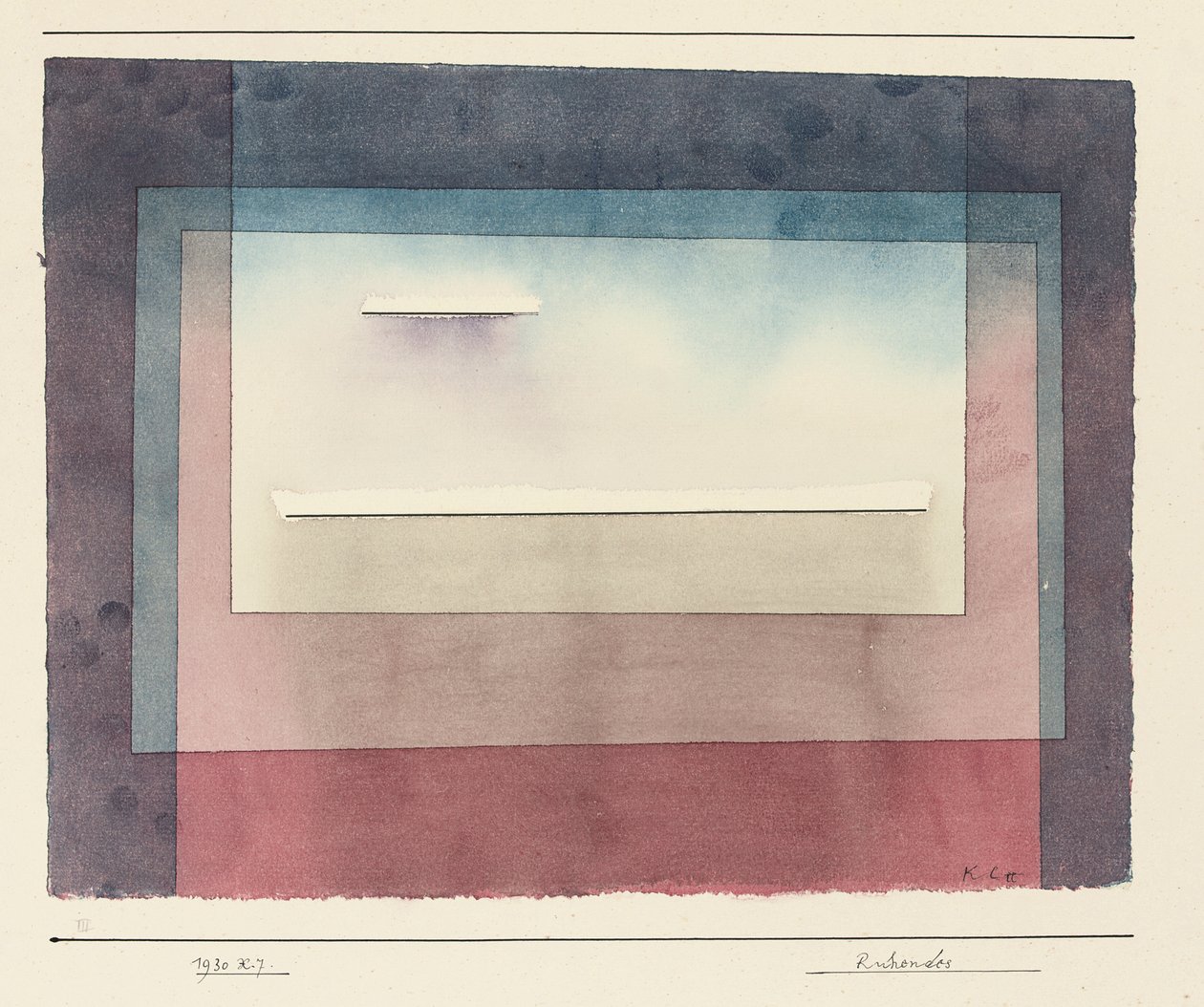 Uśpiony, 1930 autorstwa Paul Klee