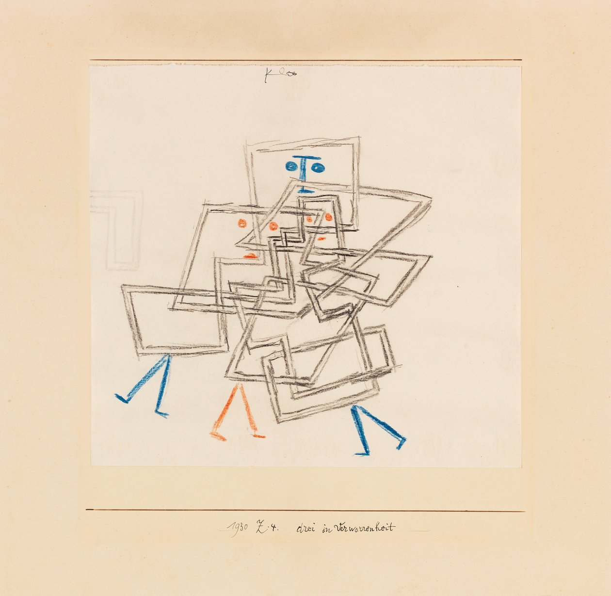 Trzy w zamieszaniu, 1930. autorstwa Paul Klee