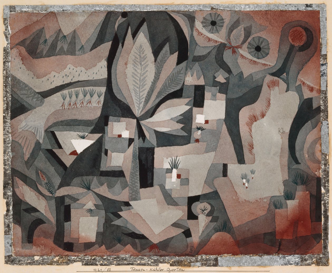 Sucho-zimny ogród, 1921. autorstwa Paul Klee