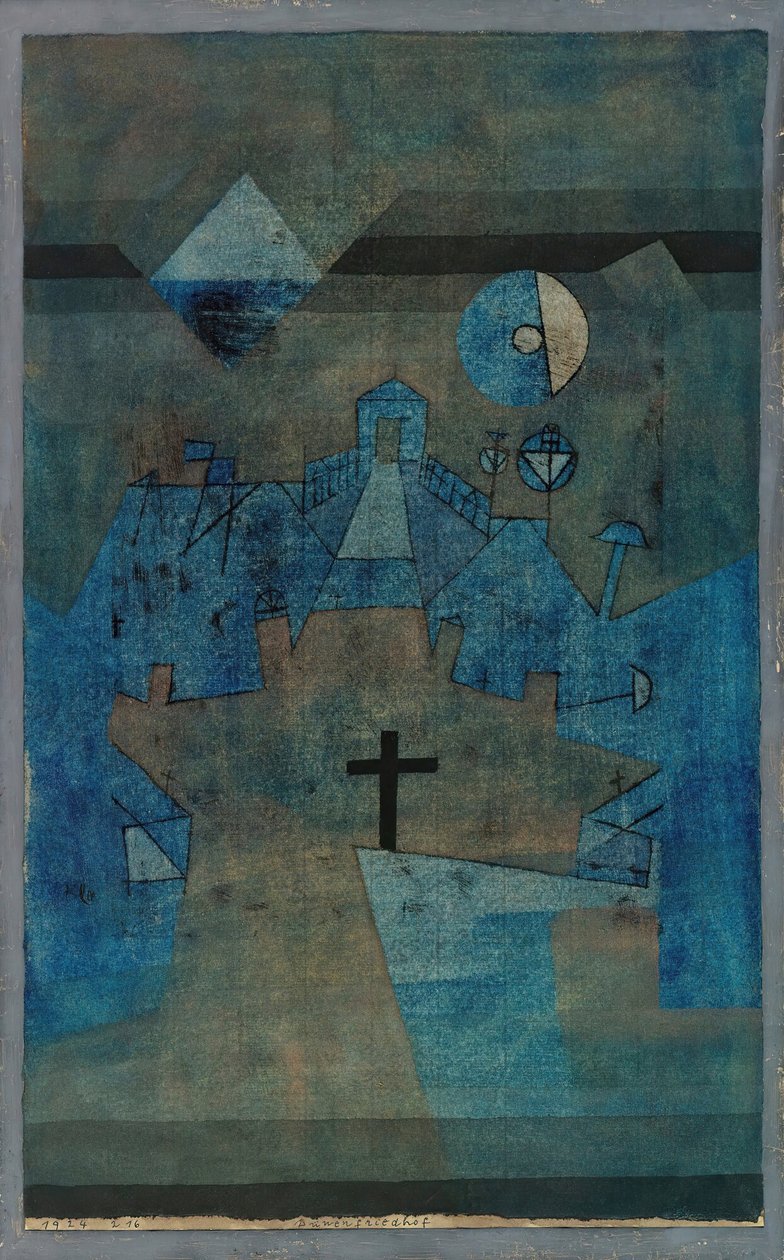Cmentarz Wydmowy Dünenfriedhof, 1924. autorstwa Paul Klee
