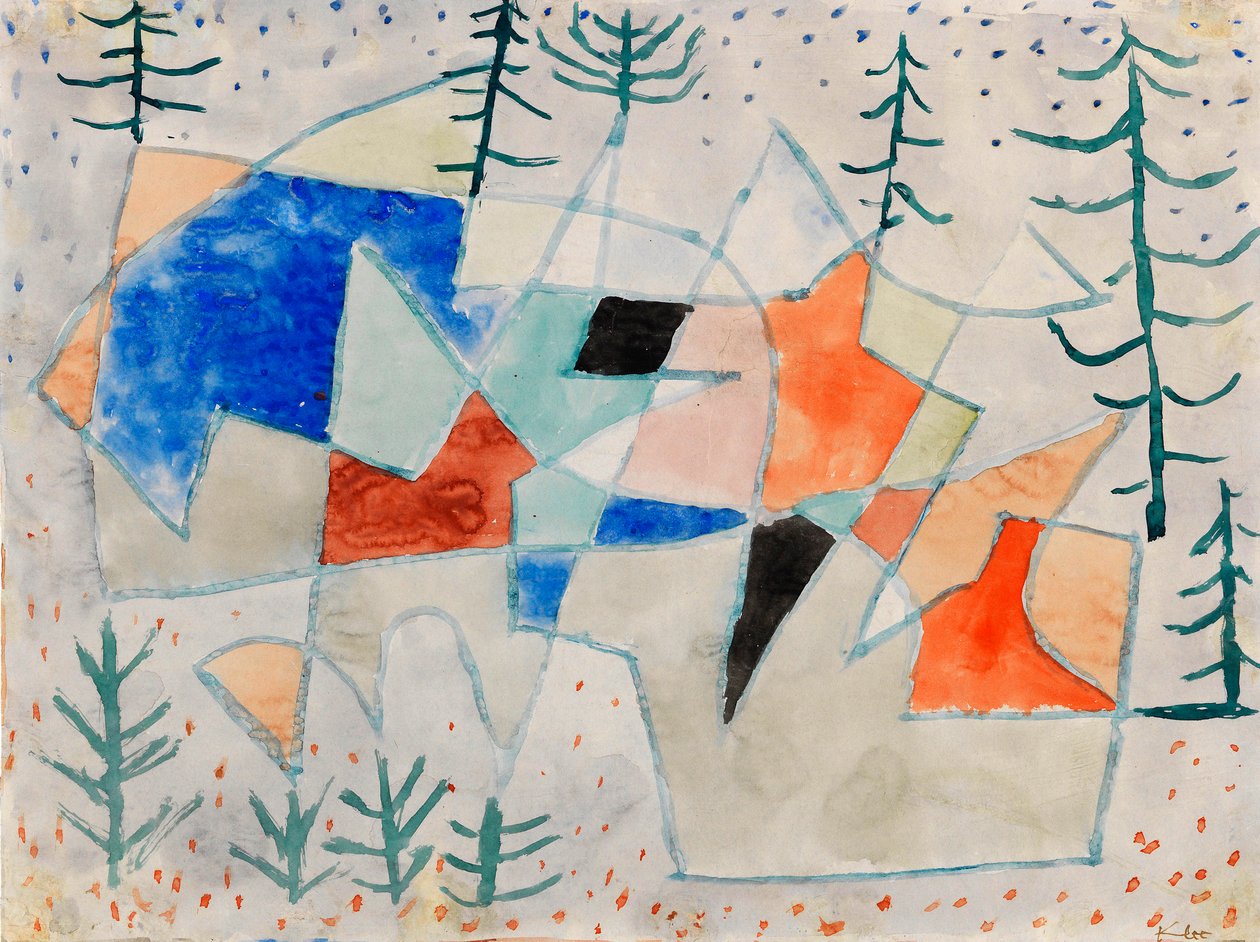 Klif Szlachetny Edelklippe, 1933. autorstwa Paul Klee